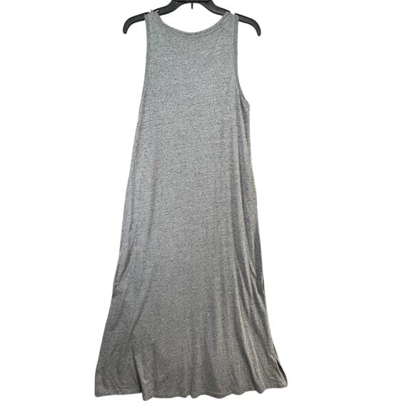 Free Fly Bamboo Heritage Midi Dress M Heather Flint Gray Cotton Bamboo Pockets - Picture 5 of 16
